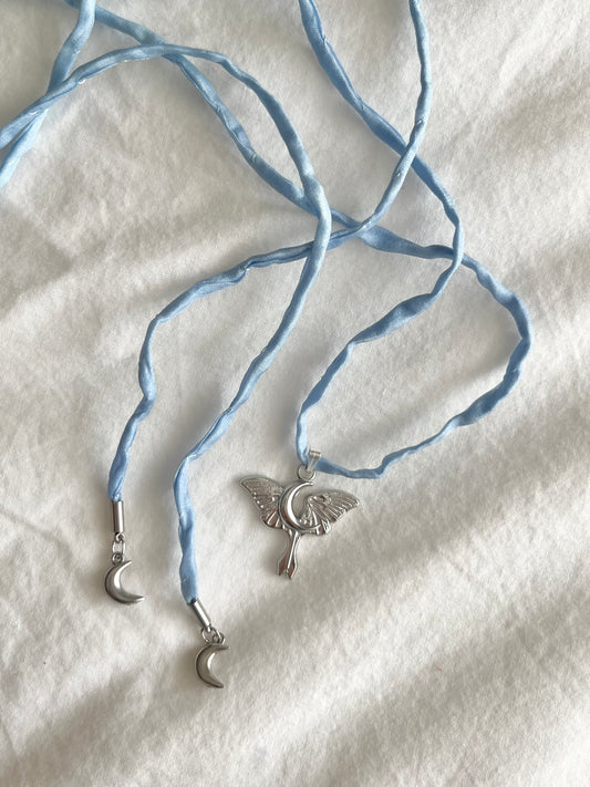 LUNA Moth Charm Necklace