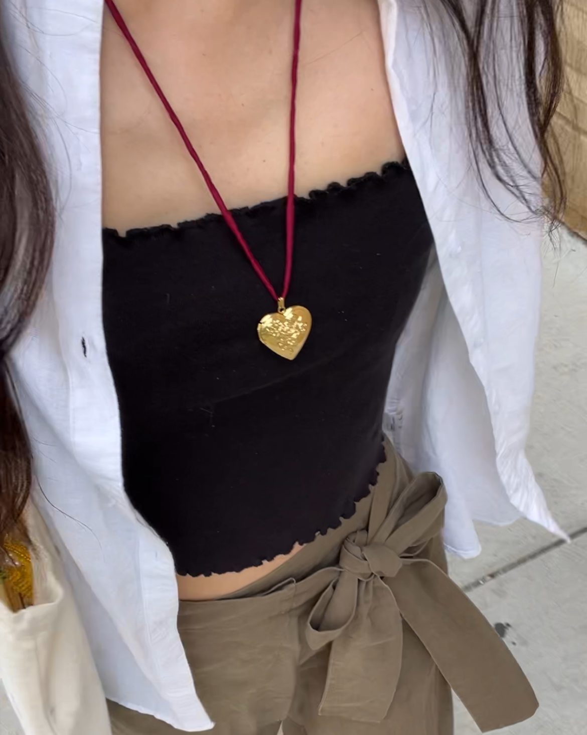 JULIET Gold Heart Locket Necklace