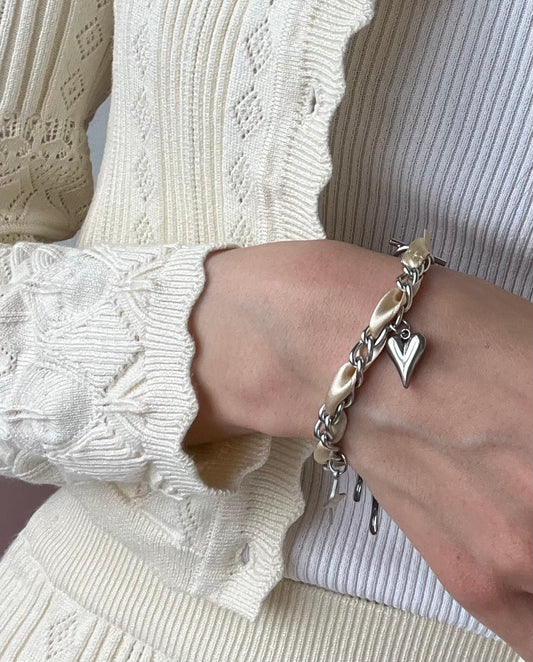 CORA Coquette Chain Bracelet - Champagne Yellow