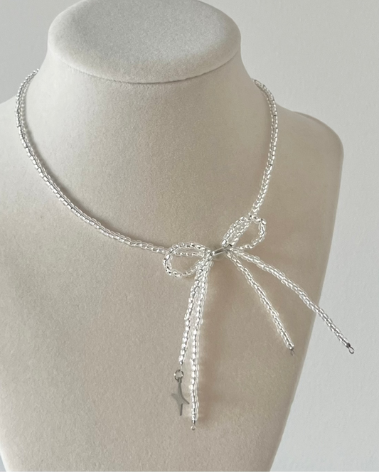 SERENA Silver Bow Choker
