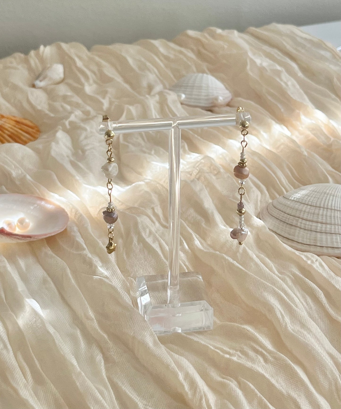 EVA Pastel Pearl Drop Earrings (Clip-on Option Available)