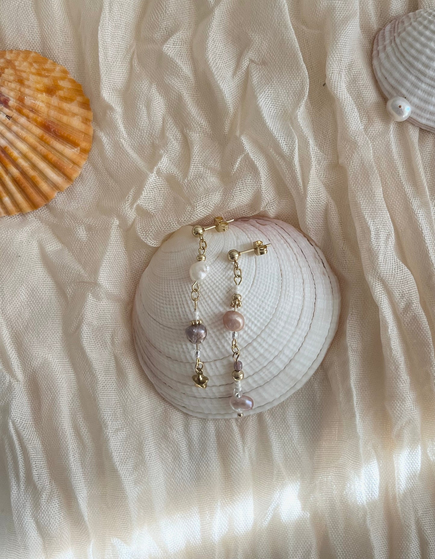 EVA Pastel Pearl Drop Earrings (Clip-on Option Available)