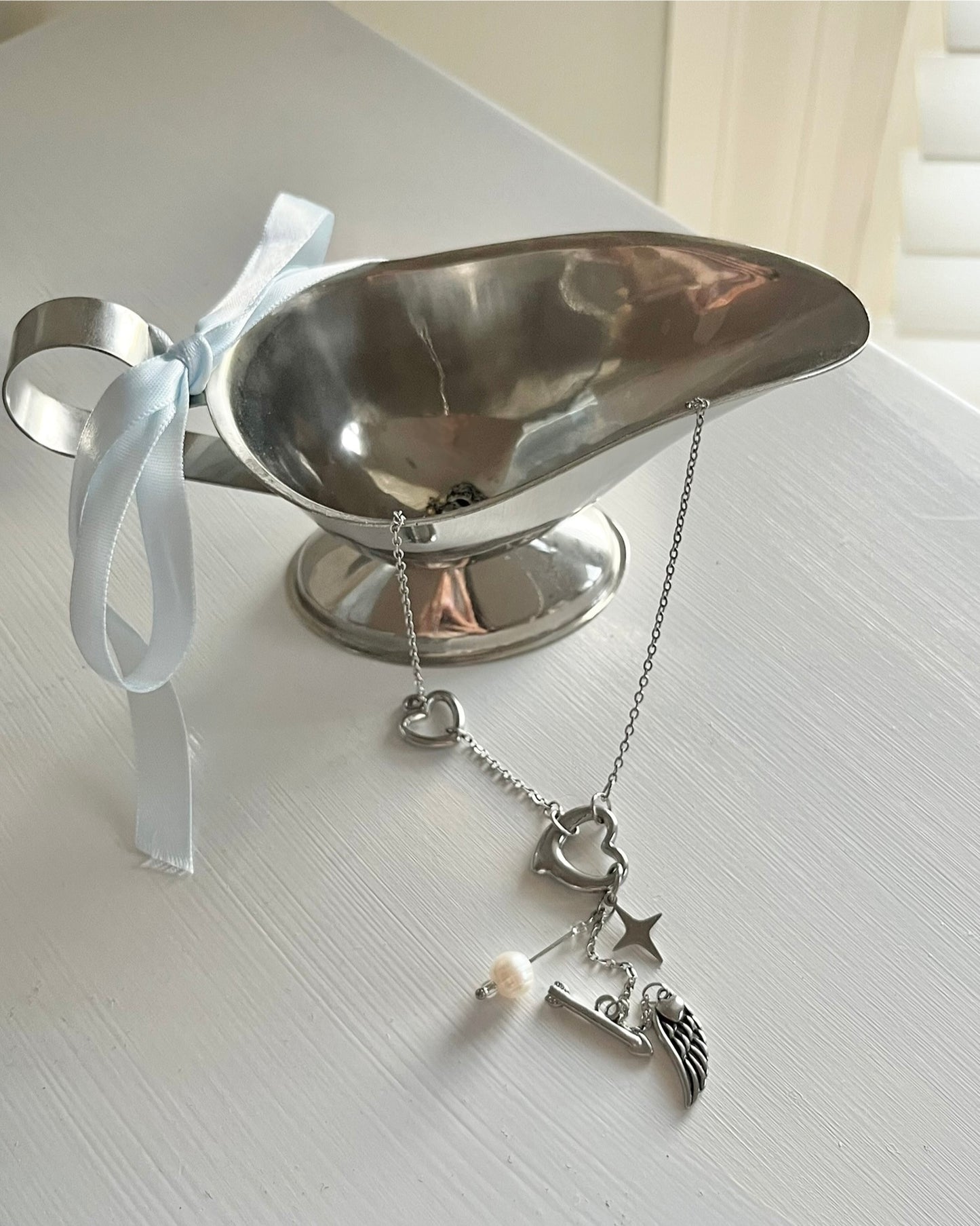 CELESTE Cascading Cupid’s Heart Necklace