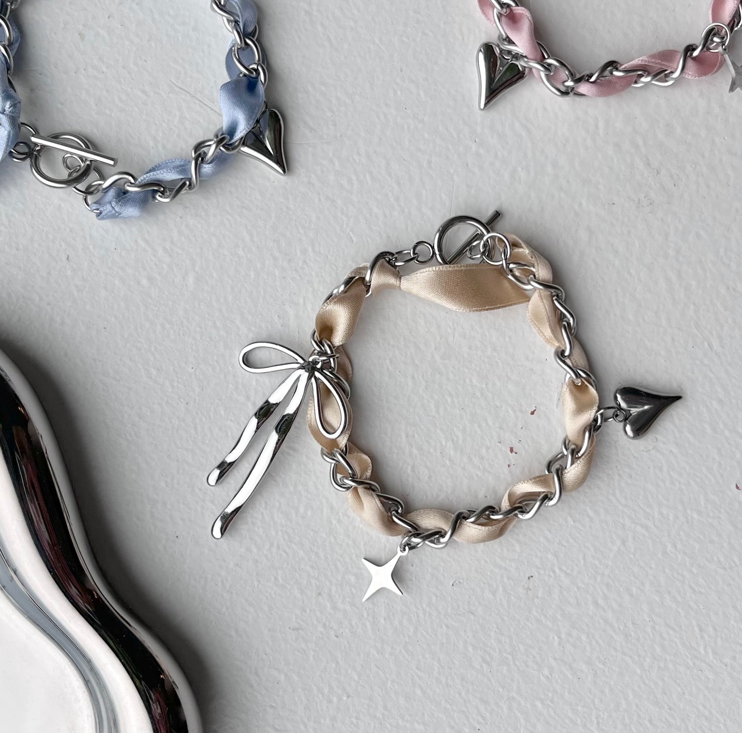 CORA Coquette Chain Bracelet - Champagne Yellow